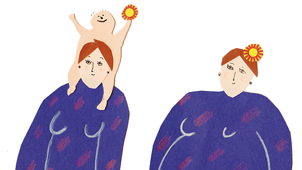 Grafik Mütter mit Babys